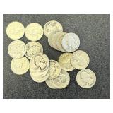 20 Silver Washington Quarters