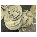 20 Silver Washington Quarters