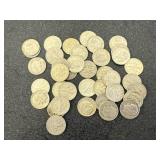 40 Silver Roosevelt Dimes