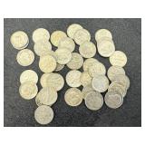 40 Silver Roosevelt Dimes