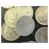 20 Silver Roosevelt Dimes