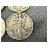 4 1941 Walking Liberty Half Dollars