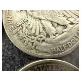 4 1941 Walking Liberty Half Dollars