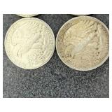 4 1943 Walking Liberty Half Dollars