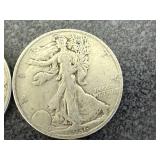 6 1936 Walking Liberty Half Dollars