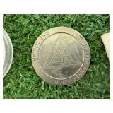 Mixed Lot - Tokens, Foreign Coins, Novelty Pennies, Stamps