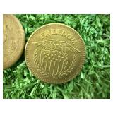 Mixed Lot - Tokens, Foreign Coins, Novelty Pennies, Stamps