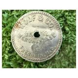 Mixed Lot - Tokens, Foreign Coins, Novelty Pennies, Stamps