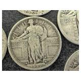 8 Standing Liberty Quarters