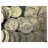 Full Roll (40) Silver Washington Quarters
