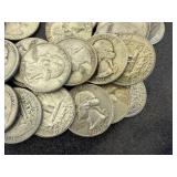 Full Roll (40) Silver Washington Quarters