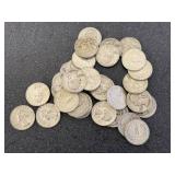 Full Roll (40) Silver Washington Quarters