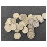 Full Roll (40) Silver Washington Quarters
