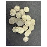 40 Silver Roosevelt Dimes