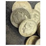 40 Silver Roosevelt Dimes