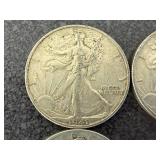 6 1941 Walking Liberty Half Dollars