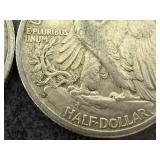 6 1941 Walking Liberty Half Dollars