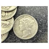 40 Mercury Dimes