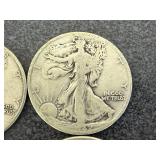 6 1942 Walking Liberty Half Dollars