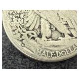 8 Mixed Years Walking Liberty Half Dollars