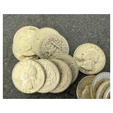 20 Silver Washington Quarters