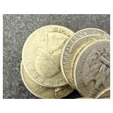 20 Silver Washington Quarters