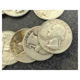 20 Silver Washington Quarters