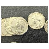 20 Silver Washington Quarters