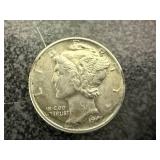 1963 Unc Roosevelt Dime & 1940 Mercury Dime Mint Error