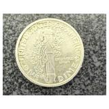 1963 Unc Roosevelt Dime & 1940 Mercury Dime Mint Error