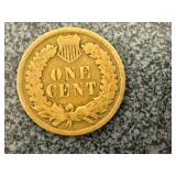 1906 Indian Head Penny, Ashley ND Phillips 66 Token, Cracker Jacks Token, Steel Penny, Susan B Dollars