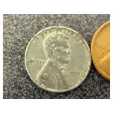 1906 Indian Head Penny, Ashley ND Phillips 66 Token, Cracker Jacks Token, Steel Penny, Susan B Dollars