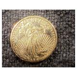 10K .5 Gram Gold Mini St Gaudens Coin