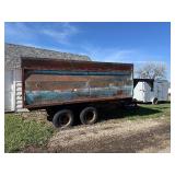 Gooseneck Frontier Box Mounted on 2 10,000# Axels with Hoist