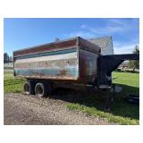 Gooseneck Frontier Box Mounted on 2 10,000# Axels with Hoist