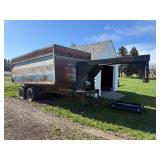 Gooseneck Frontier Box Mounted on 2 10,000# Axels with Hoist