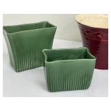 Assorted Vintage Pottery Planters including McCoy