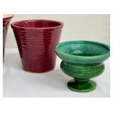Assorted Vintage Pottery Planters including McCoy