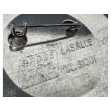 Vintage Rolling Stones Pin Back & Vintage Mick Jagger Black and White Photographic Pin Back