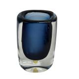 Vintage Orrefors Sommerso Deep Blue Glass Vase Nils Landberg