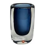 Vintage Orrefors Sommerso Deep Blue Glass Vase Nils Landberg