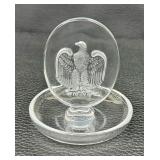 Vintage Lalique American Bicentennial Ring Dish / Holder