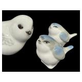 Set of Three Vintage Bird Figurines, Made in USSR