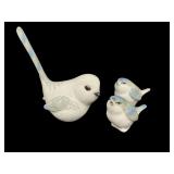 Set of Three Vintage Bird Figurines, Made in USSR