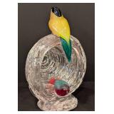 Large Pino Signoretto Murano Glass Birds Nest