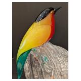 Large Pino Signoretto Murano Glass Birds Nest