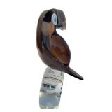Mid-Century Modern Murano Glass Art Tucan Sculpture by Licio Zanetti