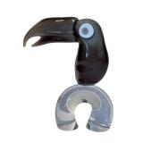 Mid-Century Modern Murano Glass Art Tucan Sculpture by Licio Zanetti