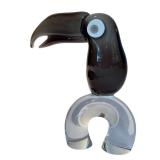Mid-Century Modern Murano Glass Art Tucan Sculpture by Licio Zanetti