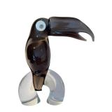 Mid-Century Modern Murano Glass Art Tucan Sculpture by Licio Zanetti